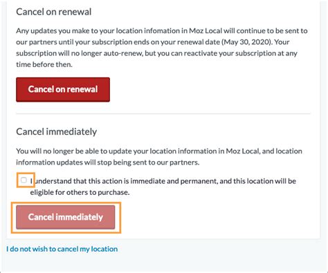 How to Cancel Moz Local .